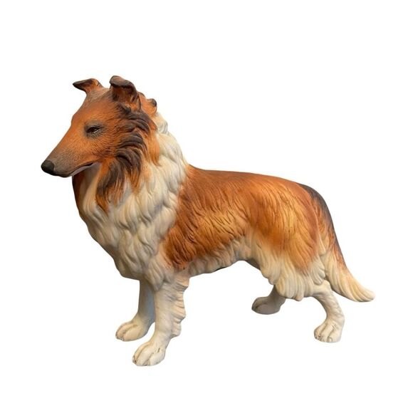 Vintage Collie Dog Figurine By Andrea Sadek Made in Japen #7733 - Picture 1 of 5